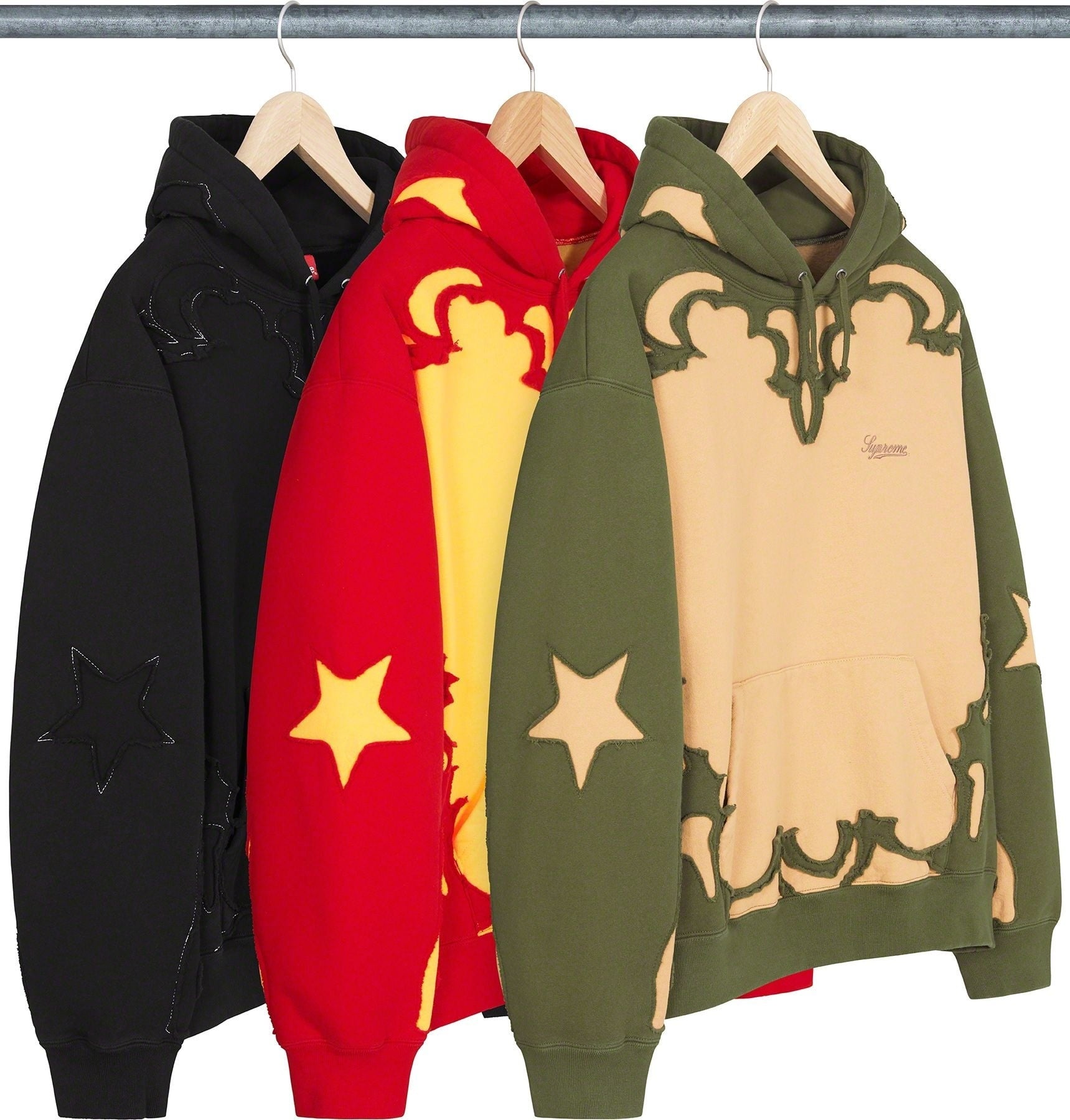 Western Cut Out Hooded Sweatshirt